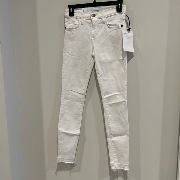 NEW Current Elliott Stiletto Jean in White Raw Hem - Picture 2 of 11